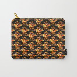 Christian Cross of Autumnal Leaves Repeat Pattern Carry-All Pouch