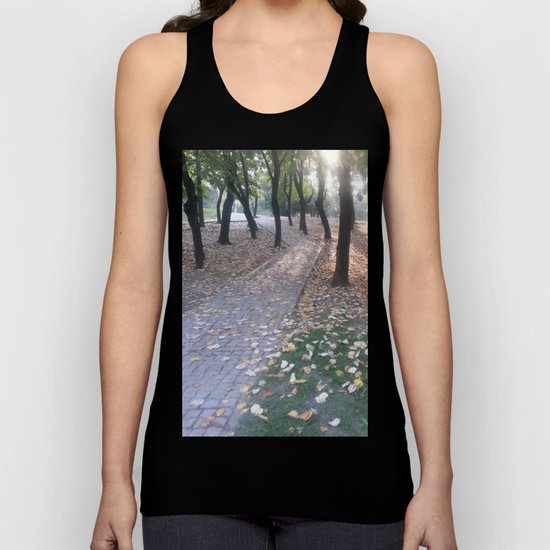 End of summer afternoon in park Unisex Tank Top