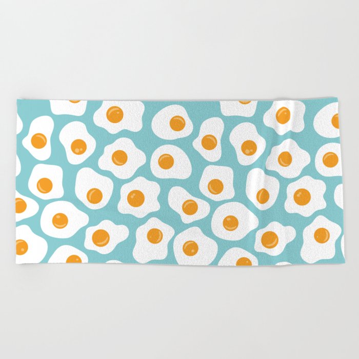Fried Eggs Beach Towel