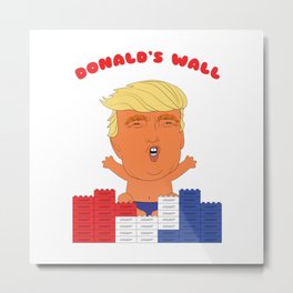 Donald's Wall Metal Print