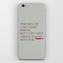 wise man iPhone Skin