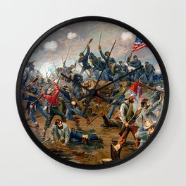 Battle of Spotsylvania Civil War 1864 Wall Clock | Battle, Americanhistory, Civilwar, Spotsylvania, Painting 