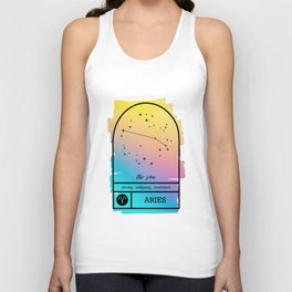 Aries Zodiac | Bold Gradient Unisex Tank Top