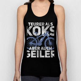 More expensive than coke, but also a great E-BIker gift Unisex Tank Top