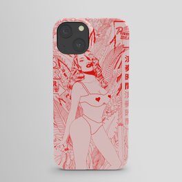 Palm Springs Red iPhone Case