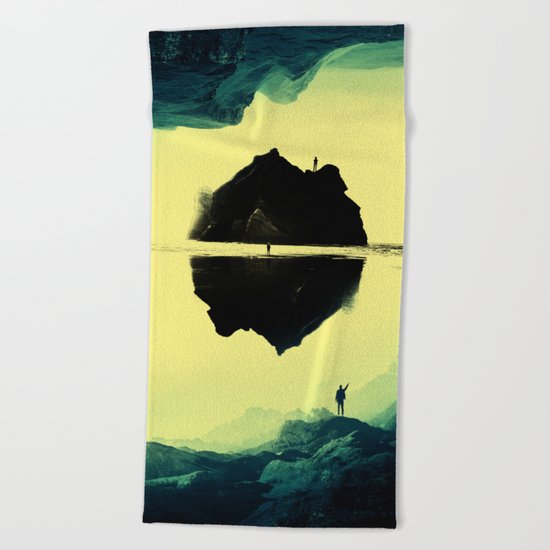 Triple Isolation in Green Beach Towel