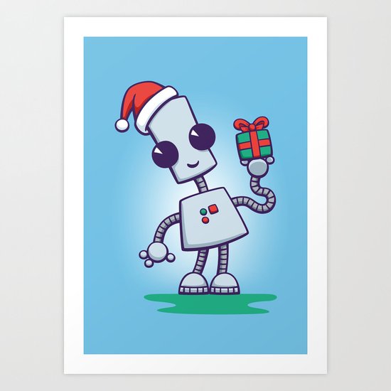 Ned's Christmas Art Print