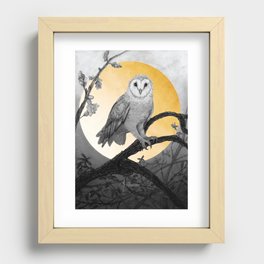 Golden Owl Recessed Framed Print