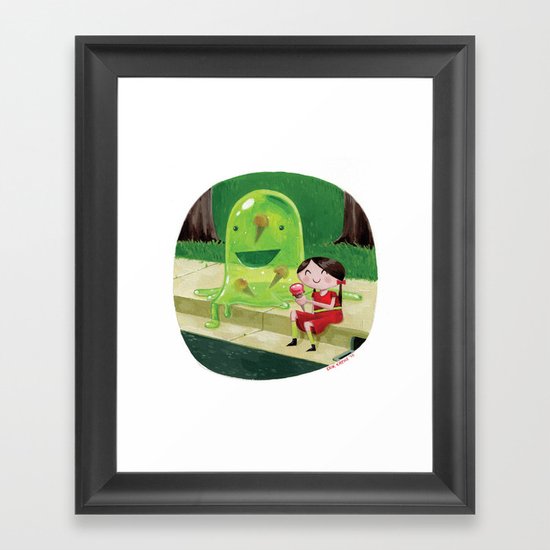 The Blob Framed Art Print