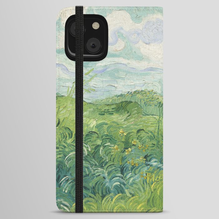 Green Wheat Fields, Auvers, Vincent van Gogh iPhone Wallet Case