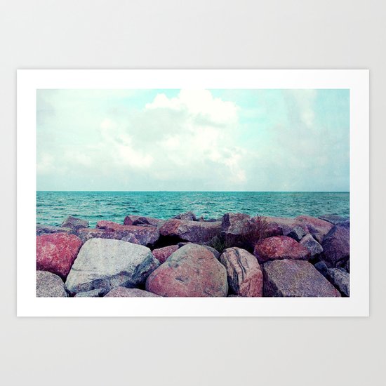 purple stone Art Print