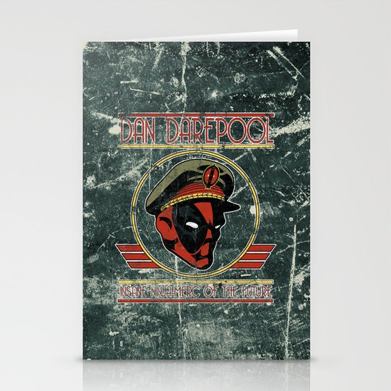 Dan Darepool: Insane Ninja-Merc of the Future Stationery Cards