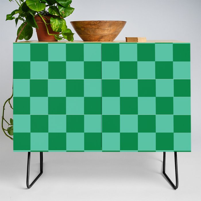 Green checkered 220718 Credenza