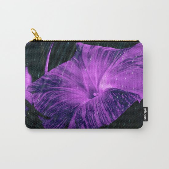 Purple Striped Glory Carry-All Pouch