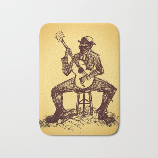 The Blues Man Bath Mat