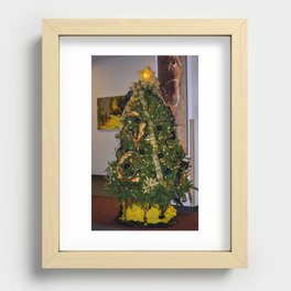 Merry Christmas Wyoming Recessed Framed Print
