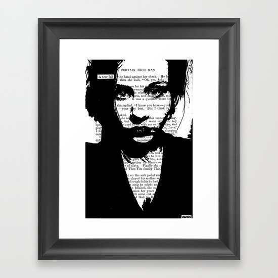 A Tear Fell Framed Art Print