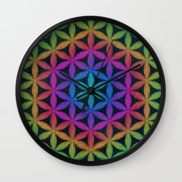 The Flower of Life (Sacred Geometry) 4 Wall Clock