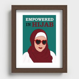 Empowered In Hijab Recessed Framed Print
