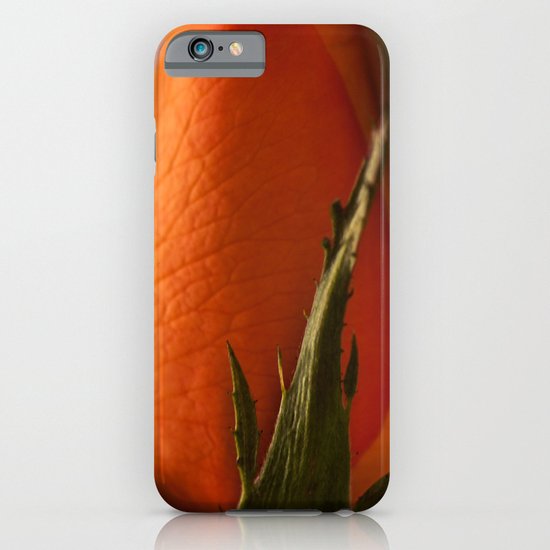 Orange Rose bud iPhone & iPod Case