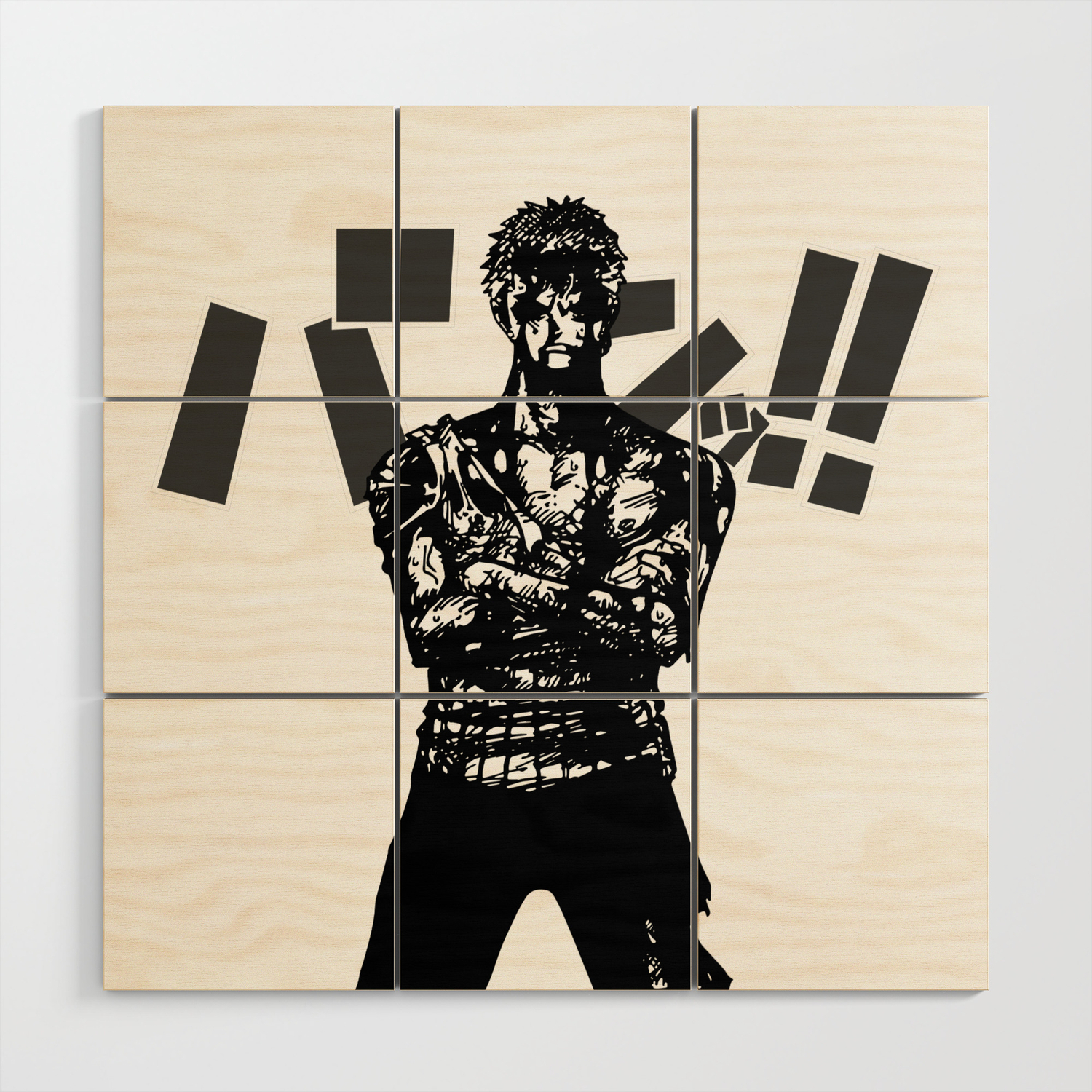 One Piece Zoro Nothing Happened Wood Wall Art By Claystage Society6