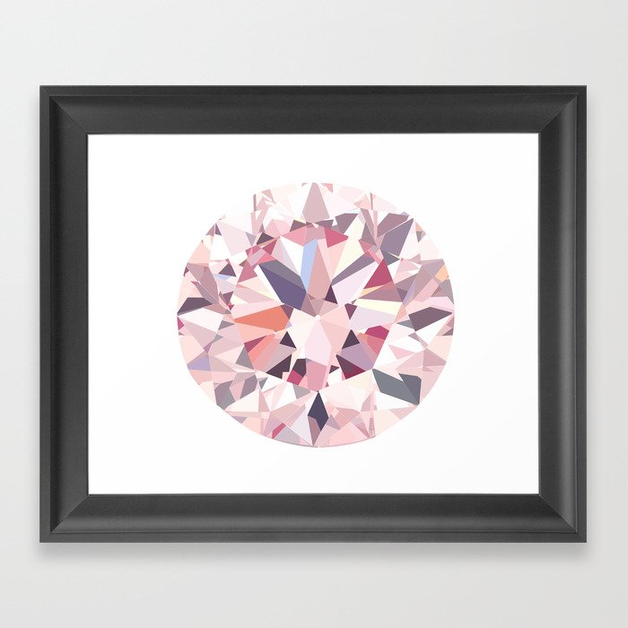 diamond Framed Art Print