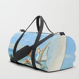 Edward Hopper Ground Swell 1939 Painting | Sailing Boats Sails Duffle Bag