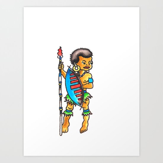 Warrior Art Print