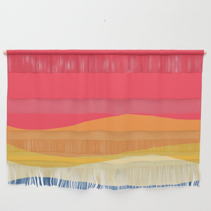 Liquid - Retro Colourful Minimalistic Art Design Pattern Wall Hanging