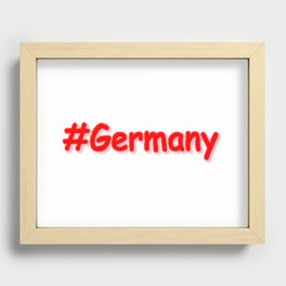 "#Germany" Cute Design. Buy Now Recessed Framed Print