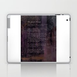The Guest House by Rumi, Poetry Abstract Wall Art Laptop & iPad Skin