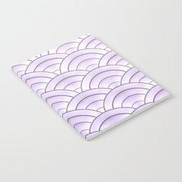 Lavender Pastel Art Deco Arch Pattern Notebook