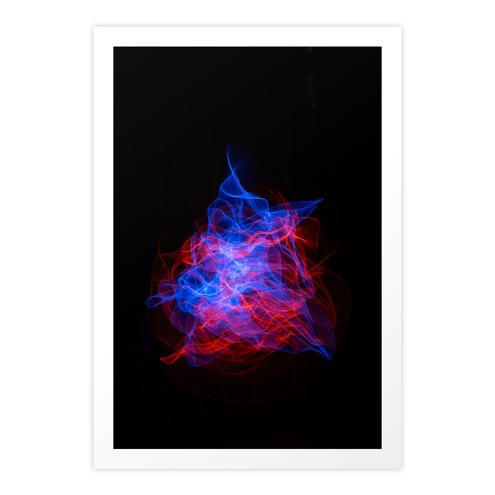Abstract Lines In The Shape Of A Nebula Art Print by horacioselva