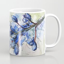Spring Watercolor Texas Bluebonnet Flowers Coffee Mug