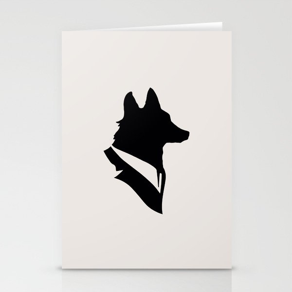 Monsieur Renard / Mr Fox - Animal Silhouette Stationery Cards