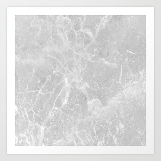 Real Marble Art Print