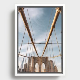 Brooklyn Bridge Views | Travel Photography | New York City Framed Canvas