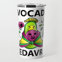 Avocado Kedavra - Death Eater Avocado with Wand Travel Mug