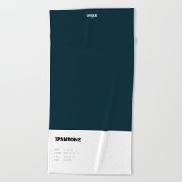 Not Pantone Collection #042A38 Navy Dark Teal Beach Towel