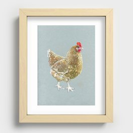 Chicken Recessed Framed Print