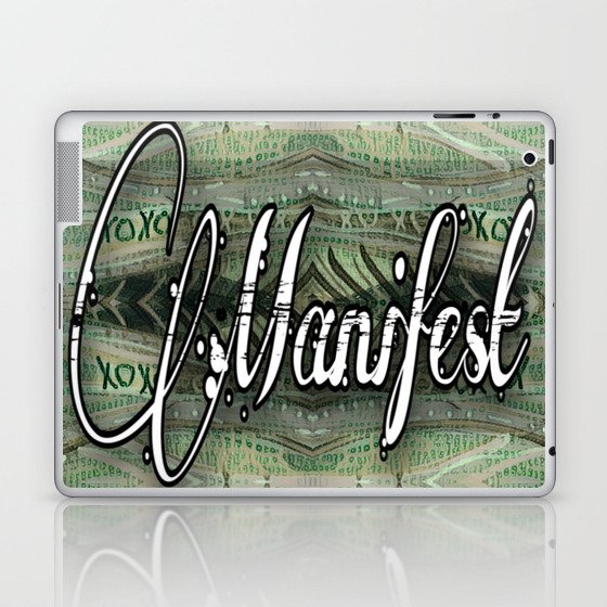 Manifest Green Money Design Laptop & iPad Skin