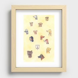 Dogs Dogs Dogs Recessed Framed Print