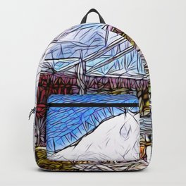 Golden Gate Bridge abstract Backpack