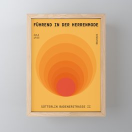 Sun Spiral | Bauhaus I Framed Mini Art Print