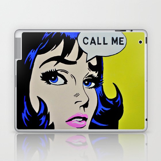 Pop Art "Call Me" Laptop & iPad Skin