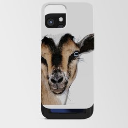 Goat Whiskers - Farmhouse Farm Animal Art iPhone Card Case