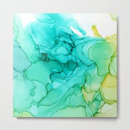 Abstract alcohol ink art Metal Print