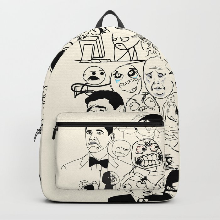 Men's Comic Print Backpack