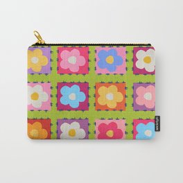 Flower pattern tiles Carry-All Pouch
