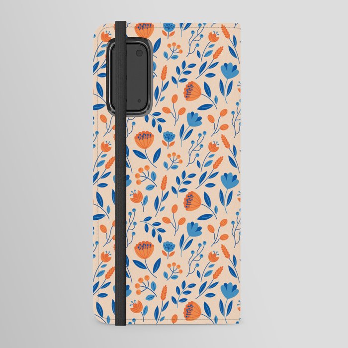 Floral pattern Android Wallet Case